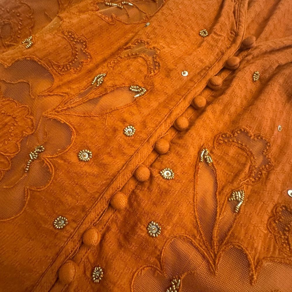 Women's Rust Anthropologie Top - Picture 8 of 8